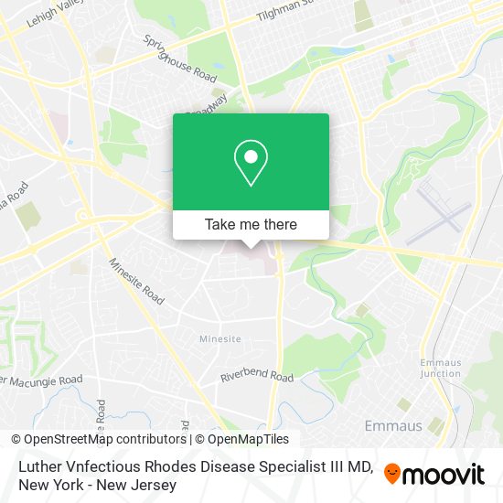 Luther Vnfectious Rhodes Disease Specialist III MD map