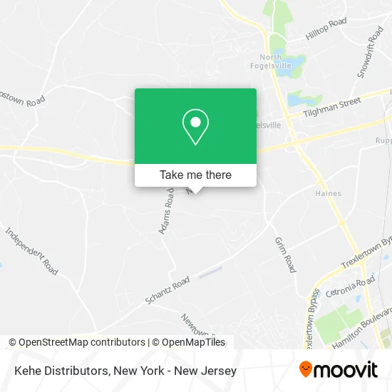 Kehe Distributors map