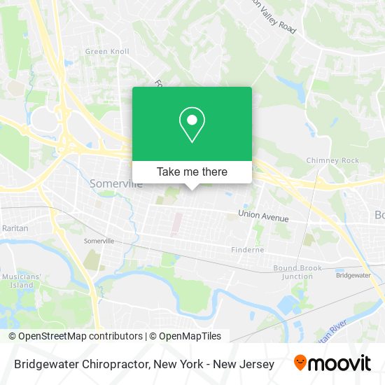 Bridgewater Chiropractor map