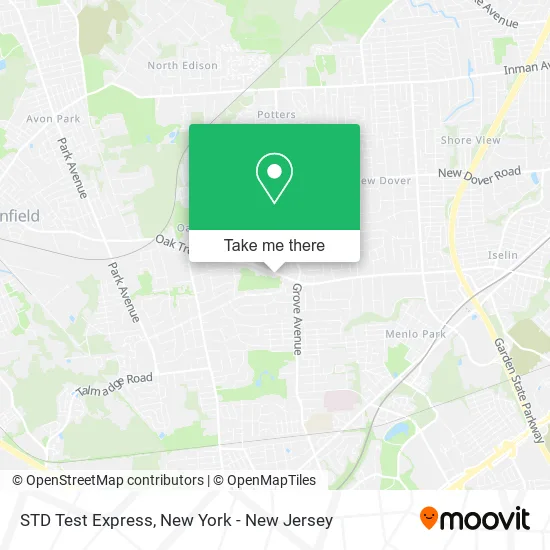 STD Test Express map
