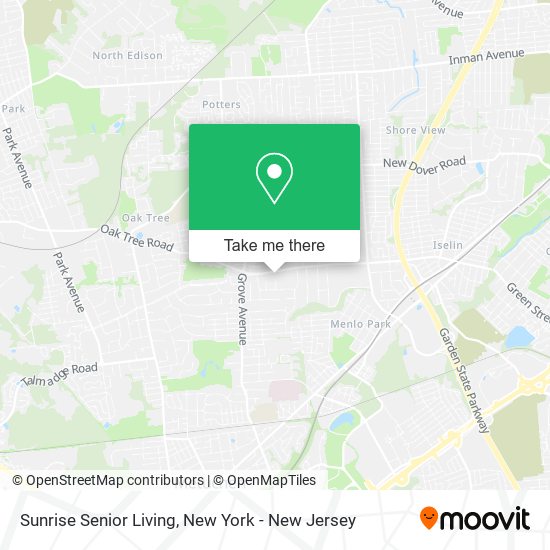 Sunrise Senior Living map