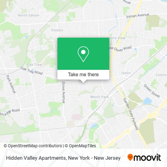 Hidden Valley Apartments map