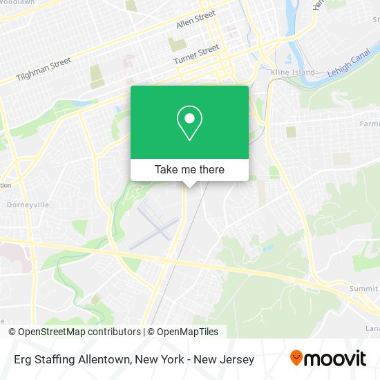 Erg Staffing Allentown map