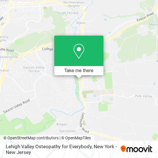 Mapa de Lehigh Valley Osteopathy for Everybody