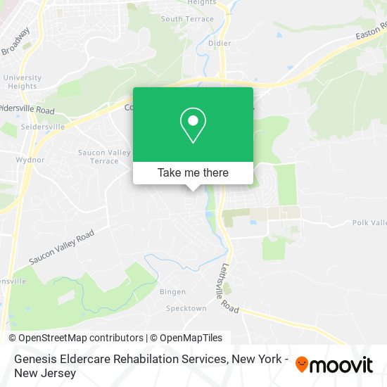 Genesis Eldercare Rehabilation Services map