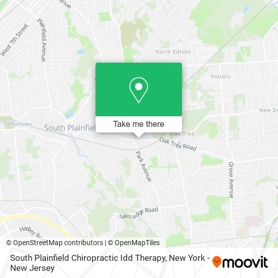 South Plainfield Chiropractic Idd Therapy map