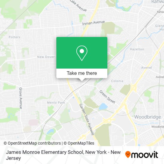 Mapa de James Monroe Elementary School