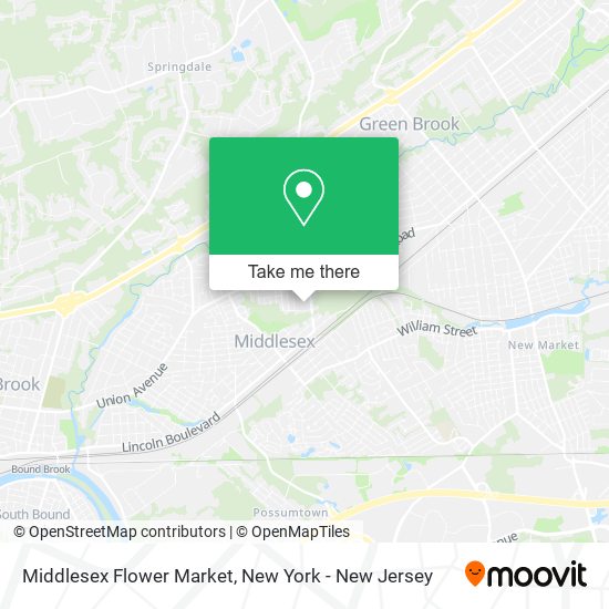 Middlesex Flower Market map