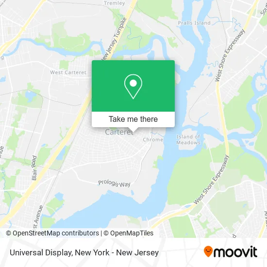 Universal Display map