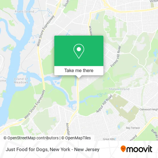 Just Food for Dogs map