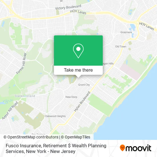 Fusco Insurance, Retirement $ Wealth Planning Services map