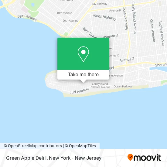 Green Apple Deli I map