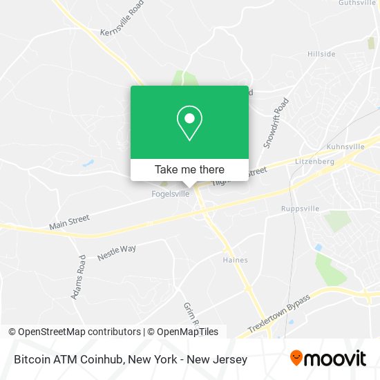 Mapa de Bitcoin ATM Coinhub