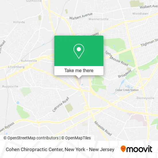 Cohen Chiropractic Center map