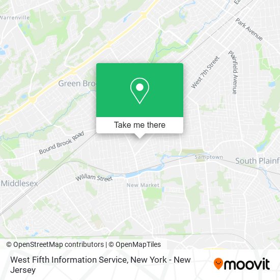 West Fifth Information Service map