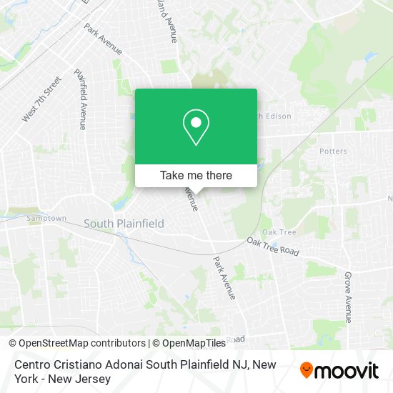 Centro Cristiano Adonai South Plainfield NJ map