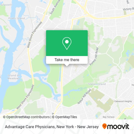 Advantage Care Physicians map