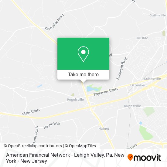 American Financial Network - Lehigh Valley, Pa map