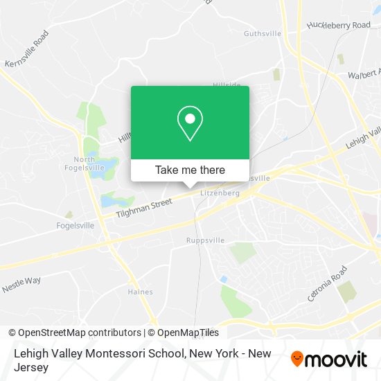 Mapa de Lehigh Valley Montessori School