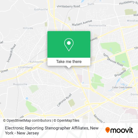 Mapa de Electronic Reporting Stenographer Affiliates