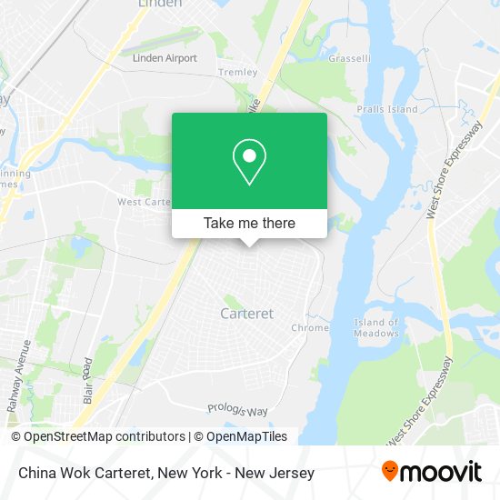 China Wok Carteret map