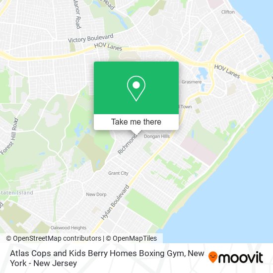 Mapa de Atlas Cops and Kids Berry Homes Boxing Gym