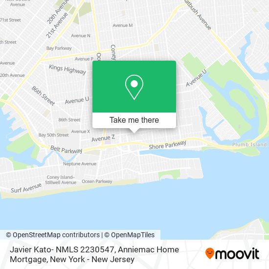 Javier Kato- NMLS 2230547, Anniemac Home Mortgage map