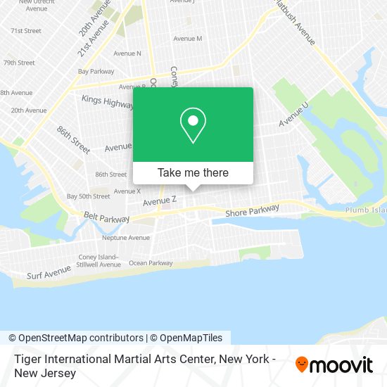 Tiger International Martial Arts Center map