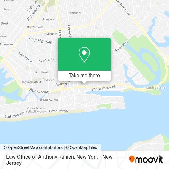 Mapa de Law Office of Anthony Ranieri