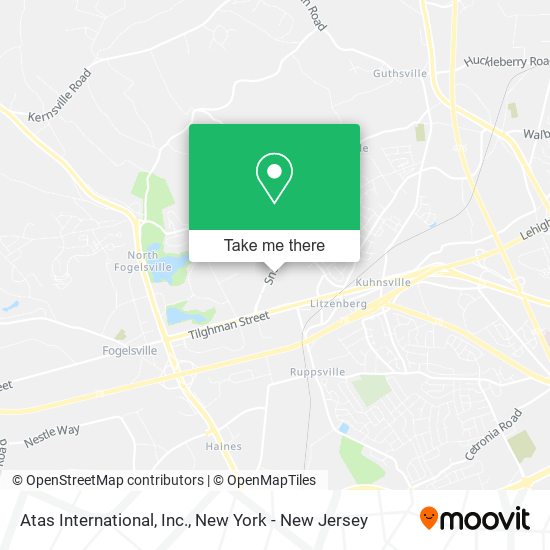 Mapa de Atas International, Inc.