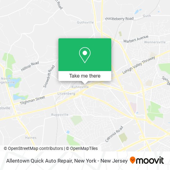 Allentown Quick Auto Repair map