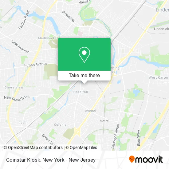 Coinstar Kiosk map