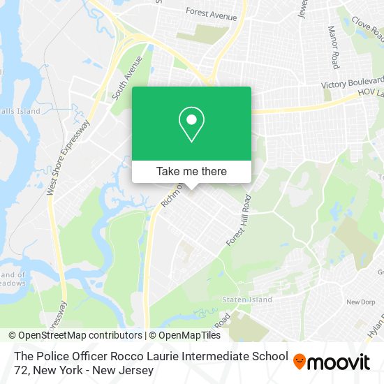 Mapa de The Police Officer Rocco Laurie Intermediate School 72