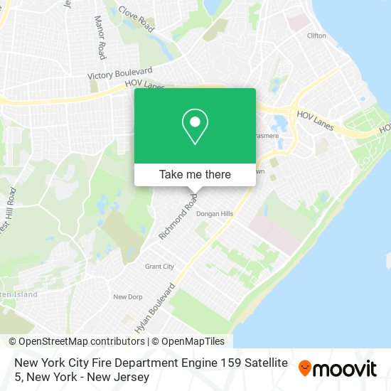 New York City Fire Department Engine 159 Satellite 5 map