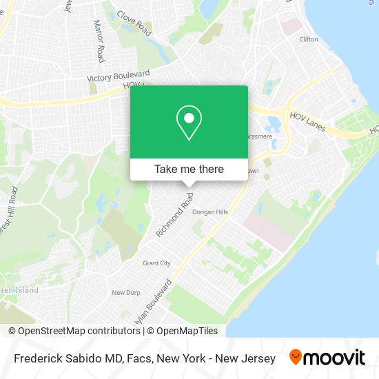 Mapa de Frederick Sabido MD, Facs