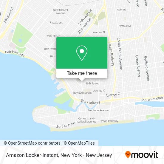 Amazon Locker-Instant map