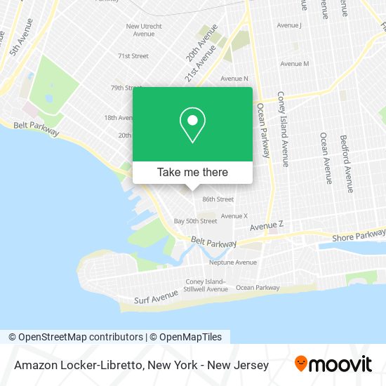 Amazon Locker-Libretto map