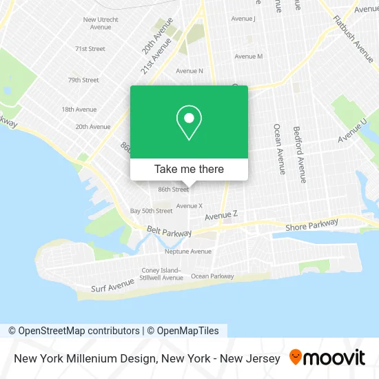 New York Millenium Design map