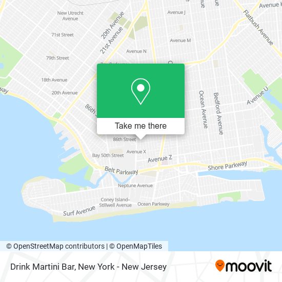 Mapa de Drink Martini Bar