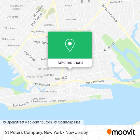 St Peters Company map