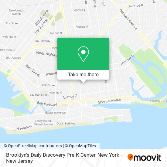 Mapa de Brooklyn's Daily Discovery Pre-K Center