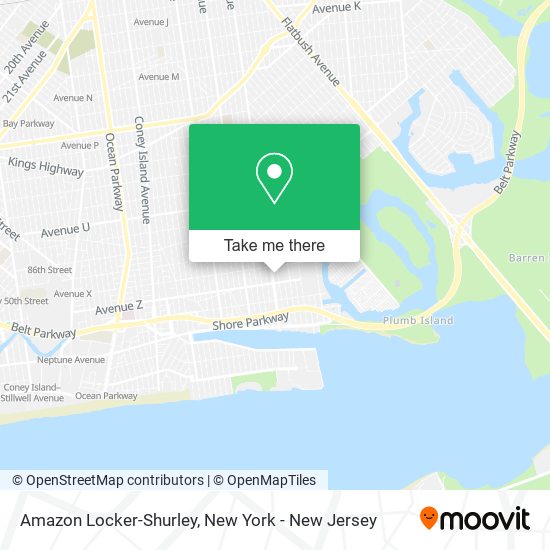 Mapa de Amazon Locker-Shurley