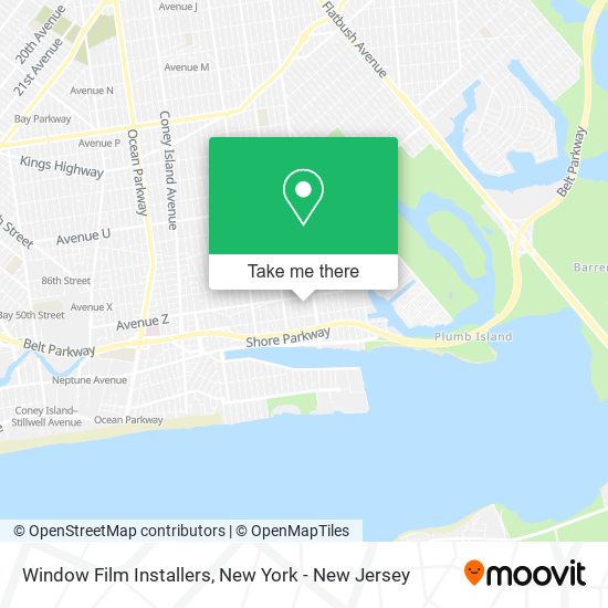 Window Film Installers map