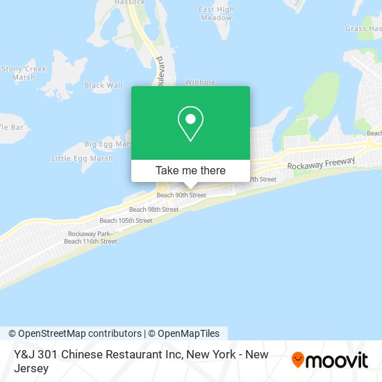 Mapa de Y&J 301 Chinese Restaurant Inc