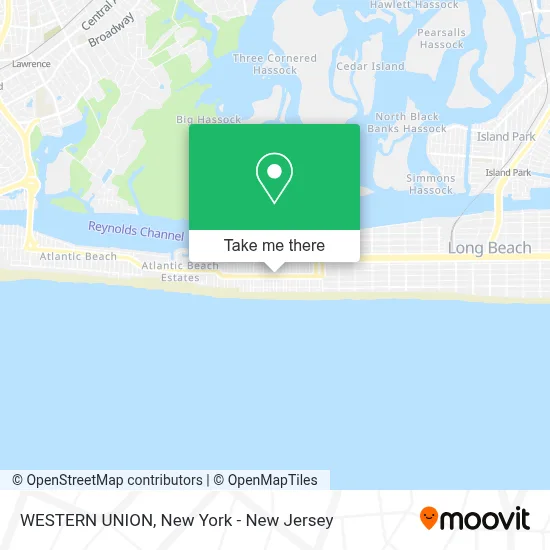 WESTERN UNION map