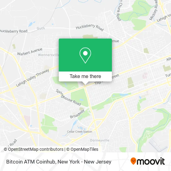 Bitcoin ATM Coinhub map