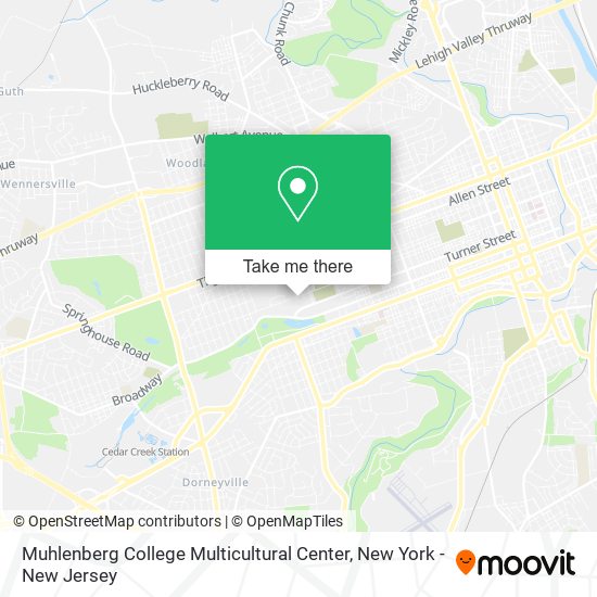Muhlenberg College Multicultural Center map