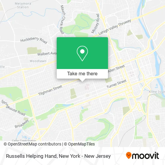 Russells Helping Hand map