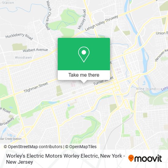 Worley's Electric Motors Worley Electric map