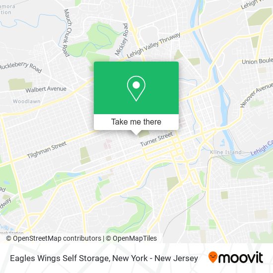 Eagles Wings Self Storage map